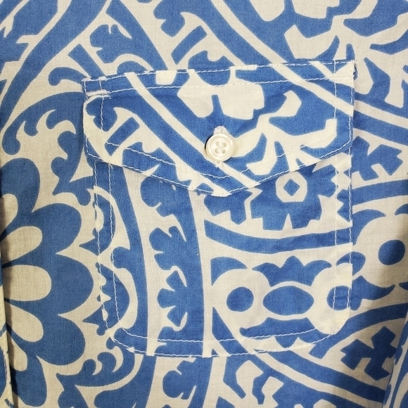 J. CREW PARTIAL BUTTON FRONT TUNIC TOP - Picture 5 of 6